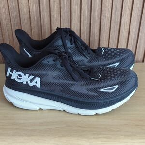 Hoka Men's Black and White Athletic Shoes
